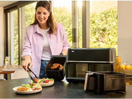 Cocina saludable con hasta un 90 % menos de grasa